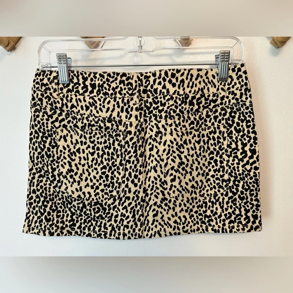 Edikted NWT Leopard Print‎ Mesh Mini Skirt Size Small Sexy Clubwear